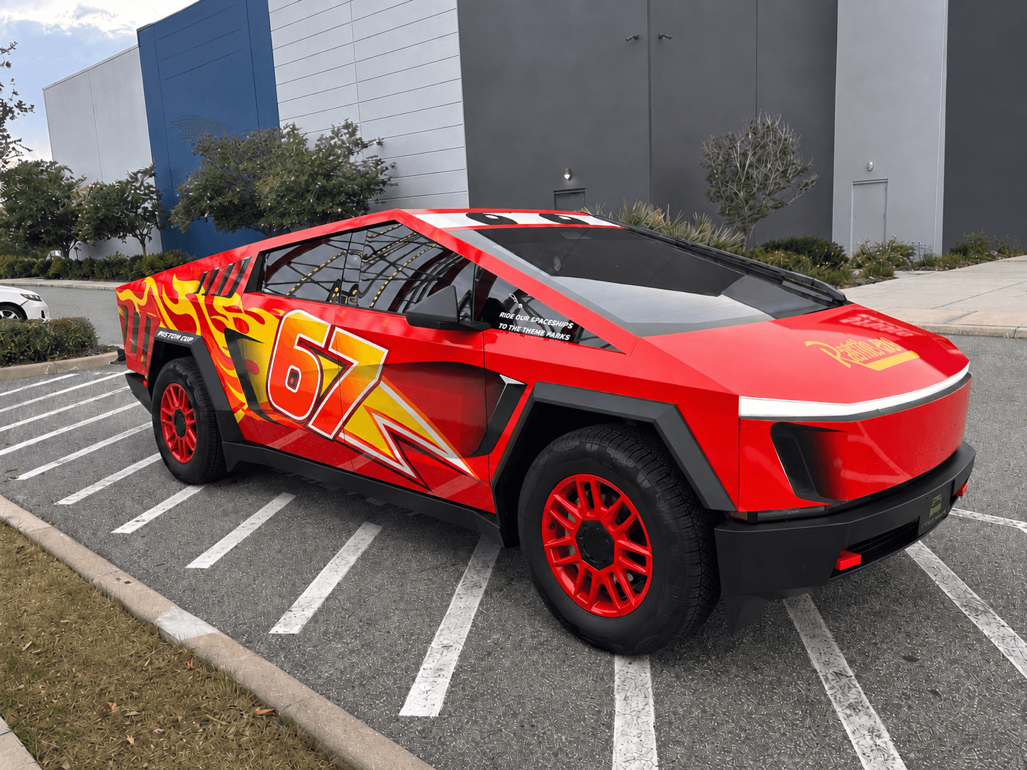 G-Force Ridez flagship Lightning McQueen Cybertruck — Unit 67